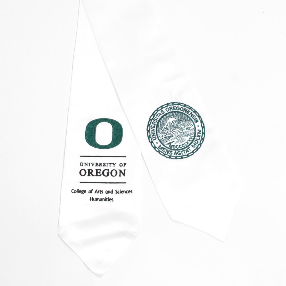 Classic Oregon O, Josten's, Stole of Gratitude, Grad, Degree Stole, 118830, Humanities